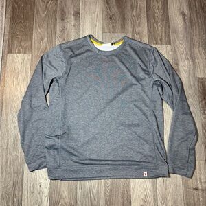 Fjallraven Mens Sweatshirt Grey High Coast Lite Crew Neck Pullover Zip Pocket